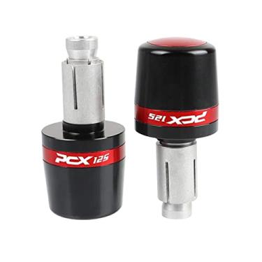 Imagem de Extremidades das manoplas do guidão da motocicleta, tampas das extremidades dos manoplas, acessórios deslizantes de peso para PCX125 PCX 125 2018-2022