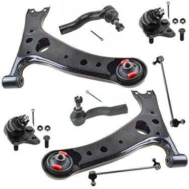 Imagem de 8 Piece Kit Control Arm Ball Joint Tie Rod End Sway Bar Link LH RH for Rav4