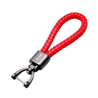 Imagem de jininshengxindianzi Compatible With XJ6 2009-2015 XJ6N XJ6 N DIVERSION CNC Aluminum Key Case Key Cover Cap Motorcycle Accessories With Logo XJ6 2023(Keychain Red)