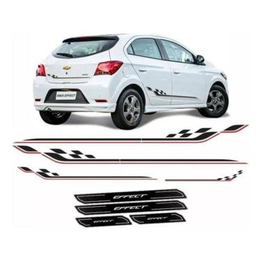 Imagem de Adesivo Faixa Traseira Onix Effect Branco 2017/2019 Soleira