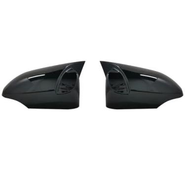 Imagem de Para Toyota para Corolla 2014 2015 2016 2017 2018 Capa de espelho retrovisor lateral de carro, capa de asa, adesivo externo, porta, visão traseira, acabamento de capa(Gloss Black)