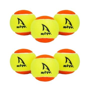 Imagem de Kit 6 Bolas Beach Tennis Shark Laranja