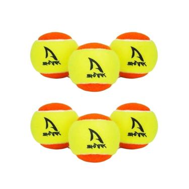 Imagem de Kit 6 Bolas Beach Tennis Shark Laranja
