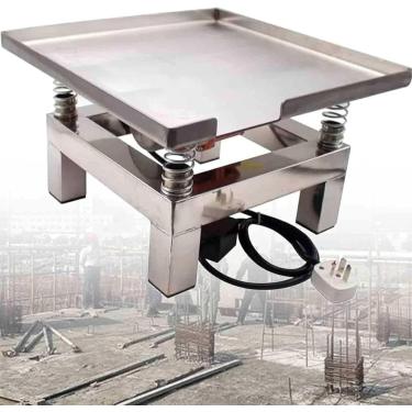 Imagem de Bancada De Teste De Vibração De Mesa Vibratória De Concreto Plataforma De Vibração De Bloco De Teste Mini Mesa De Vibração De Aço Inoxidável, Para Remover Bolhas, Agit, 35 * 35cm, 110V