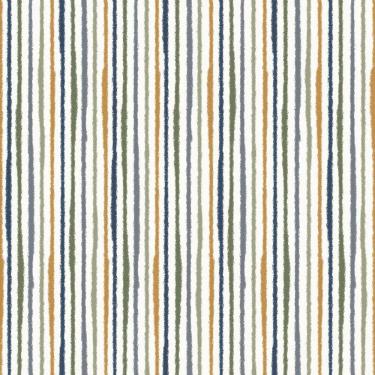 Imagem de Papel de Parede Revoada Listrado Aquarela Azul, Verde e Amarela 4423