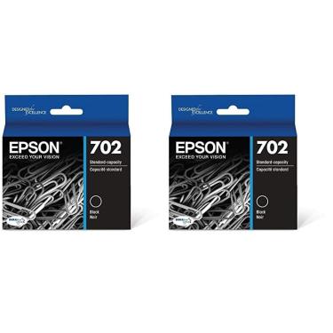 Imagem de Cartucho de tinta Epson T702 DuraBrite Ultra Black (pacote com 2)