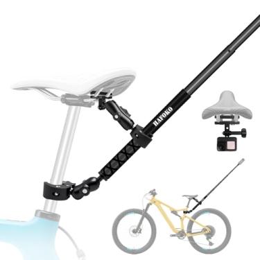 Imagem de Kit de montagem traseira de bicicleta com bastão de selfie invisível de 119 cm compatível com Insta360 X5-X, suporte de braçadeira de guidão de bicicleta compatível com GoPro 13-3 para ciclismo