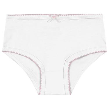 Imagem de Calcinha Em Cotton Infantil Menina Branco Brandili