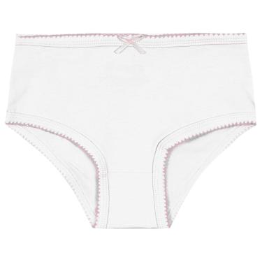 Imagem de Calcinha Em Cotton Infantil Menina Branco Brandili