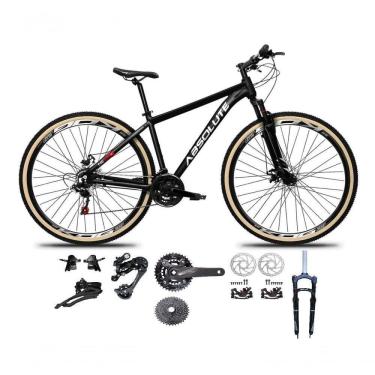 Imagem de Bicicleta Aro 29 Absolute Nero 5 Kit 2x9 Gta Sunrun Freio Disco K7 Garfo C-trava Pneu C-faixa Preto