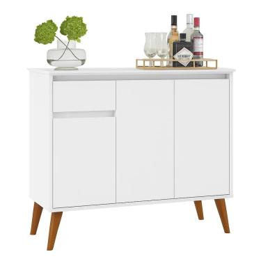 Imagem de Buffet Veneza 3 Portas 1 Gaveta EJ Cor Branco