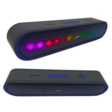 Imagem de Caixa Som Soundbar Bluetooth 5w Led Rgb Al-8911 - Altomex, Azul