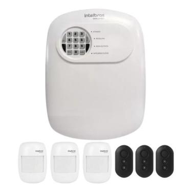 Imagem de Kit Alarme Sem Fio Intelbras 3 Sensores Infra e 3 Controles Remoto