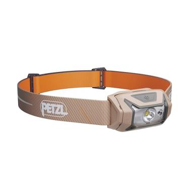 Imagem de PETZL Lanterna de cabeça Tikka Core – recarregável, compacta de 450 lúmens, com iluminação vermelha, para caminhadas, escaladas e acampamento – marrom