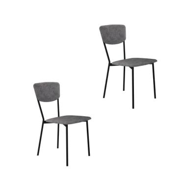 Imagem de Cadeira Vintage Retrô Fixa C-4 Pés 425 X 505 X 830 Mm C-2 Un. Cy.nevoa Prata Névoa Prata City