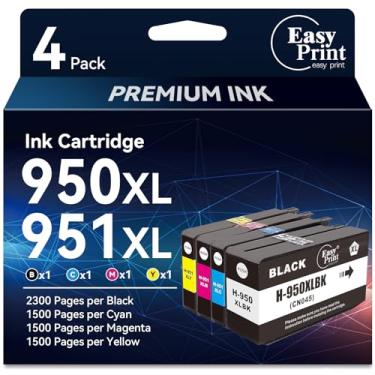 Imagem de Cartucho de tinta EASYPRINT 950XL 951XL combo pacote de substituição para HP 950 951 cartucho de tinta compatível com HP OfficeJet Pro 8600 8610 8615 8620 8625 8100 8630 8660 276DW 251DW