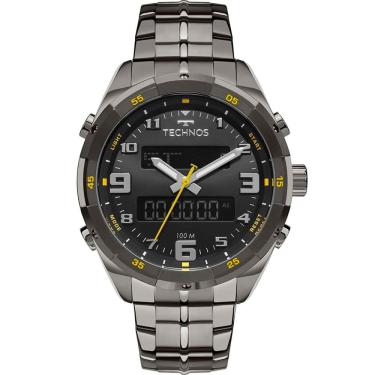 Imagem de Relógio TECHNOS masculino analógico preto cinza BJK725AC/1P