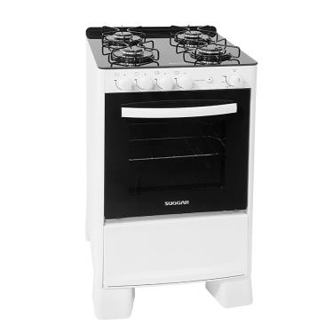 Imagem de Fogão de Piso 4 Bocas Suggar Cook Glass Branco Bivolt