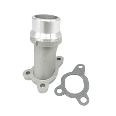 Imagem de 11118511205 Conector de tubo de água de refrigeração do motor de alumínio compatível com BMW 1 2 3 4 5 6 7 Series X1 X2 X3 X4 X5 | Compatível com MINI F55 F56 2013-2019 | Substitui flange de