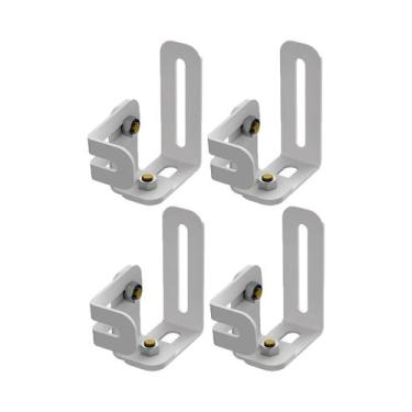 Imagem de 4 Suporte Ajustável Inclinável Caixa Som Home Theater Branco - MULTIFO