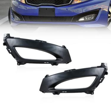 Imagem de JESYMBX Grade de acabamento da moldura da tampa do farol de neblina do para-choque dianteiro para Kia K5 Optima 2011-2013 865512T000 865522T000 esquerda e direita