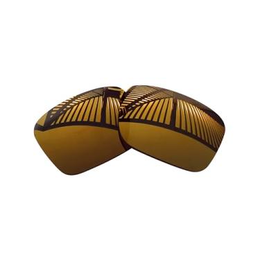 Imagem de MYCOURAG Lentes de reposição polarizadas com proteção UV para óculos de sol Oakley Holbrook XXL OO9487 61 mm - Bronze espelhado revestido polarizado