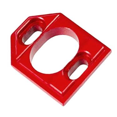 Imagem de menolana Placa de montagem do motor do carro RC, peça de atualização chassi, peça de reposição resistente, suporte de base de motor de metal para carro RC, Vermelho