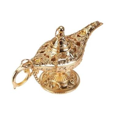 Imagem de Lâmpadas Mágicas De Aladim Em Metal Trompete Artesanal Clássica Imitaç