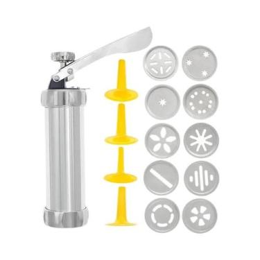 Imagem de Máquina De Pressão Para Biscoitos Em Aço Inoxidável 10 20pcs Kit De Ex