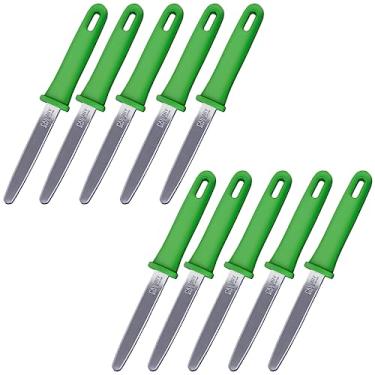 Imagem de CANARY Cortador de papelão ondulado 19 cm, ferramenta abridor de pacote de cortador de caixa de segurança, feito no Japão, verde (pacote industrial a granel 10 peças)