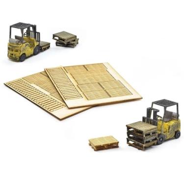 Imagem de SCIENTIFIC Kit de paletes de madeira para escala Diorama HO