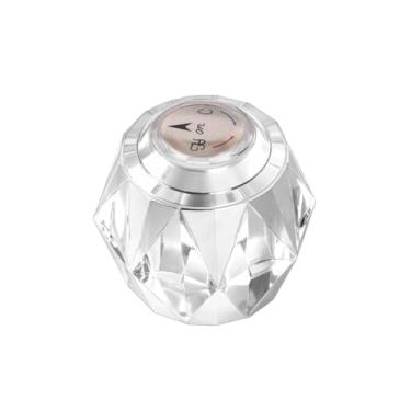 Imagem de Ryutain Torneira de vidro cristal, controle de temperatura quente e fria, design de corte diamante, compatível com torneira Delta RP2389, adequada para torneiras de manípulo único.