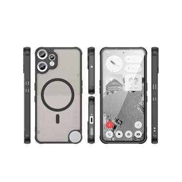 Imagem de Elubugod Capa compatível com Nothing CMF Phone 2 Pro, compatível com MagSafe, antiqueda, compatível com Nothing CMF Phone 2 Pro, capa protetora preta