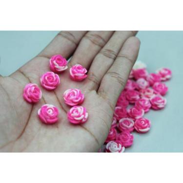 Imagem de Flor de Resina com Furo Passante - 15mm - 5 unidades - Japamalas, Aces