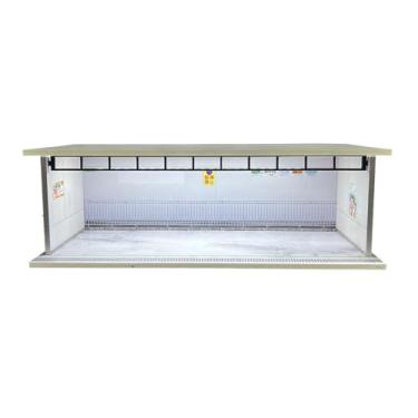 Imagem de JWQFBC Vitrine de Carro Modelo 1/64, Estacionamento com Acessórios Colecionáveis ​​de LED para Carros de Brinquedo, Bonecos de ação, Plano de Fundo, Vitrine, Estilo C