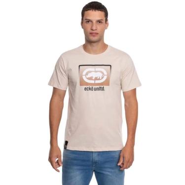 Imagem de Camiseta Ecko Unltd Rinoceronte Básica Masculina Bege