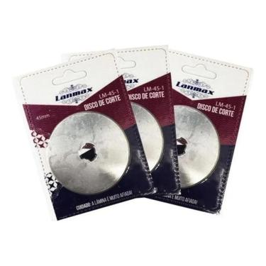 Imagem de 2X Kit Refil 3 Lâminas Cortador Circular Patchwork Artesanat