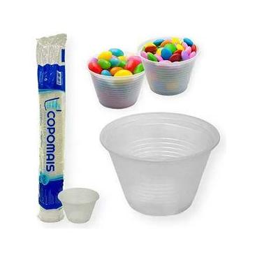 Imagem de 100 Un Potinho Descartável 100ml Transparente Para Gelatina, Doce, Deg