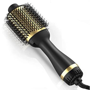 Imagem de Hair Dryer Brush, Hot Air Brush Hair Dryer Styler & Volumizer 4 in 1 Brush Blow Dryer Styler, Negative Ion Ceramic Blow Dryer Brush, One Step Hair Dryer & Styler Volumizer