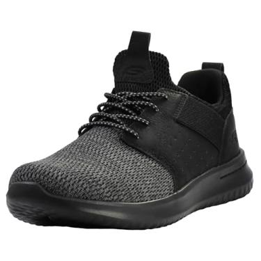 Imagem de Skechers Delson-Camben masculino de modelagem clássica, Preto, 11 Wide