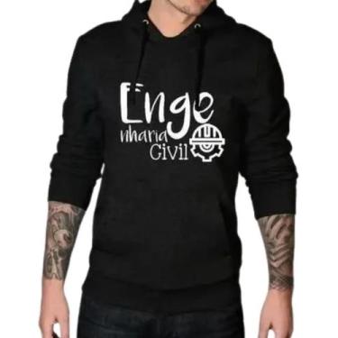 Imagem de Blusa Moletom Canguru Faculdade Engenharia Civil Lançamento - LGAMN, P