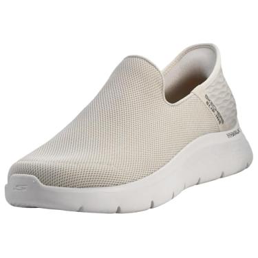 Imagem de Skechers Tênis masculino Gowalk Flex Hands Free Slip-ins Atlético slip-on Casual Caminhada Tênis, Natural, 44