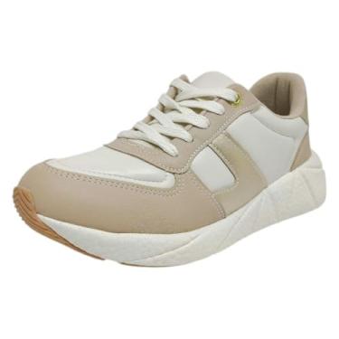 Imagem de Tênis Feminino Casual Moderno Conforto Metalizado Modare