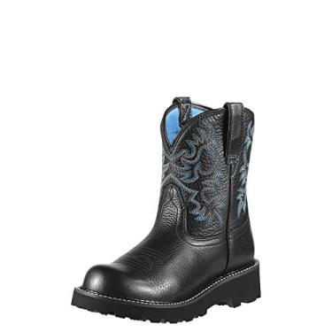 Imagem de Bota feminina Ariat Fatbaby Heritage Western Cowboy, Black Deertan, 7.5 Medium (B) US