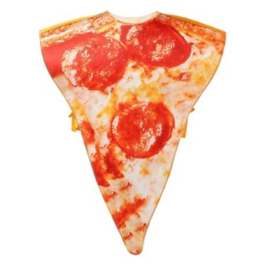 Imagem de KiBcsLic Fantasia de pizza de Halloween, fantasia criativa para cosplay, adereço de comida para carnaval