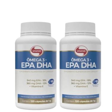 Imagem de Combo Omega 3 Vitafor 500mg Epa 400mg Dha - 120 Cáps