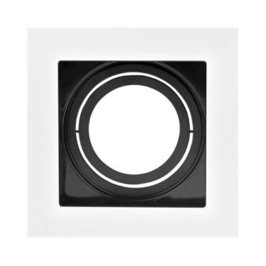 Imagem de Spot Embutir Quadrado Conecta Dicroica 1Xgu10 Br/Pt Bella
