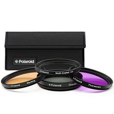 Imagem de Polaroid Filtro UV ótico de 37 mm | Filtro ultravioleta protetor absorve embaçamento, melhora as imagens e protege as lentes de danos atmosféricos | Vidro fino e multi-revestido