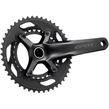 Imagem de Shimano Pedaleira GRX FC-RX600-11 - 170 mm, 11 velocidades, 46/30t, 110/80 BCD, interface de eixo Hollowtech II, preta