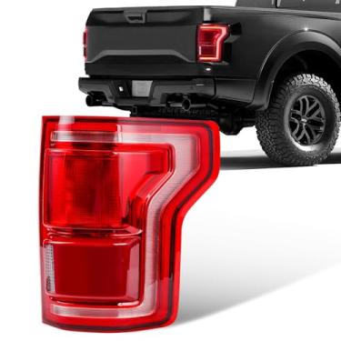 Imagem de Autoverve Luzes traseiras para Ford F150 F-150 2015 2016 2027 Tampa traseira de freio de LED traseira com montagem de ponto cego lado direito do passageiro HL3Z-13404-D HL3Z13404D HL3Z-13404-DCP